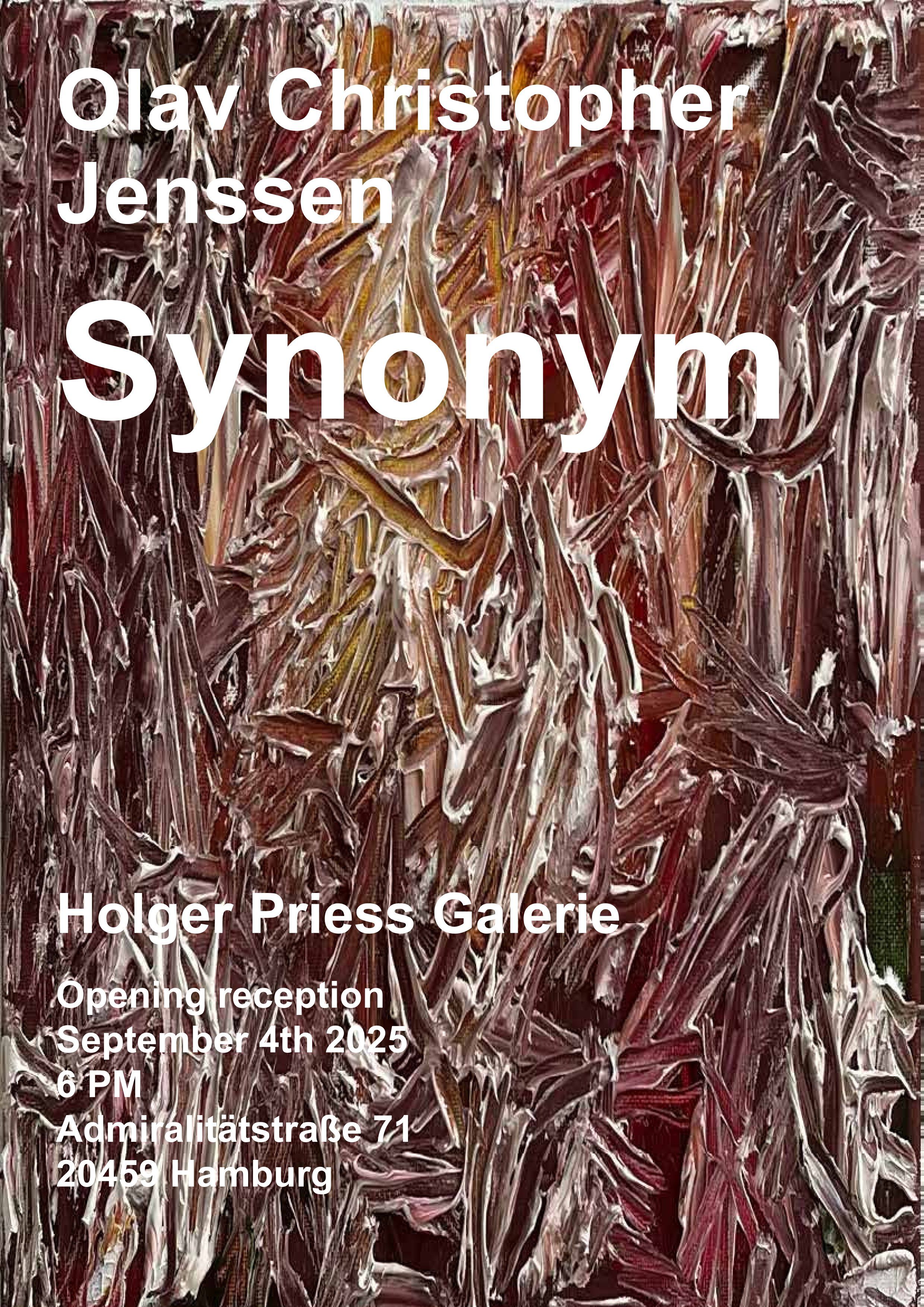 Olav Christopher Jenssen, Synonym, 2025, Einladung
